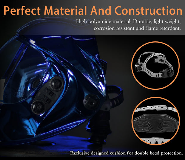 Klein Blue 1.0 Platinum Skin Tech Welding Helmet-Buy 1 Get 1 Free